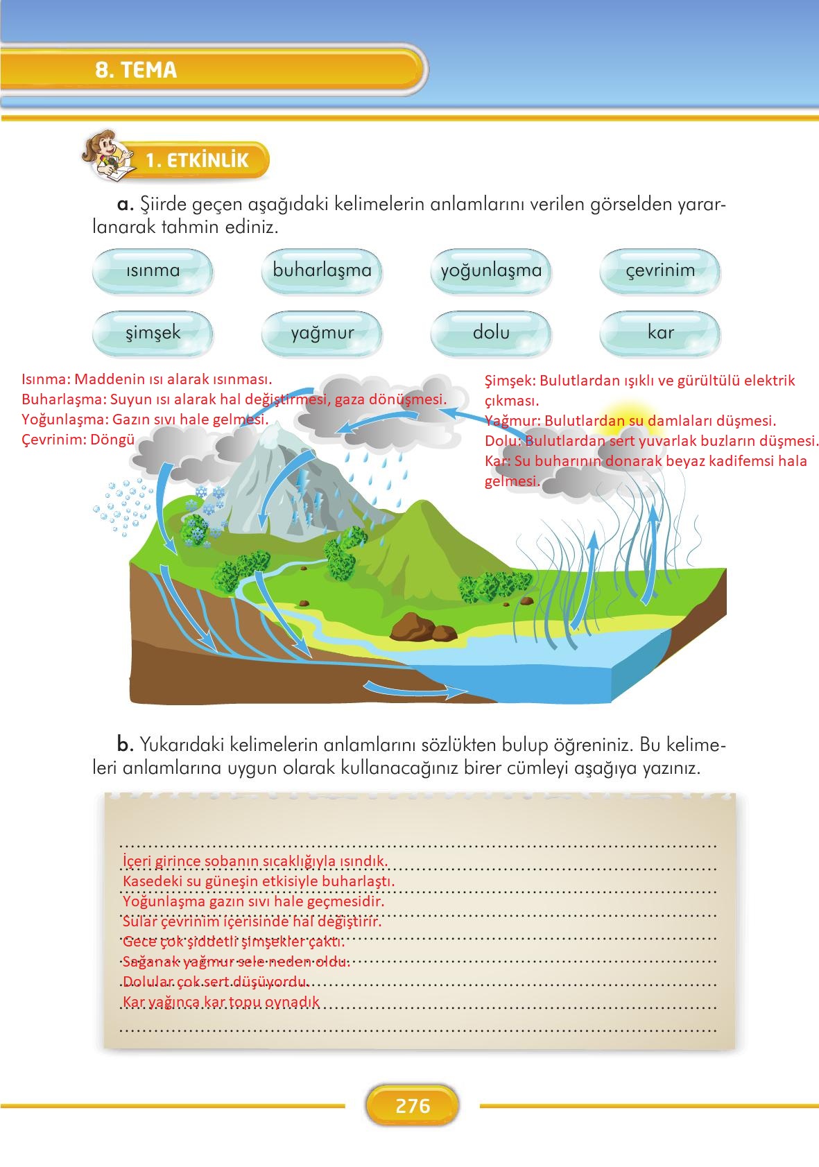 3. Sınıf İlke Yayınları Türkçe Ders Kitabı Sayfa 276 Cevapları