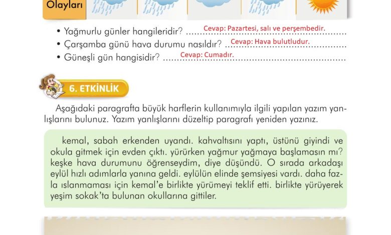 3. Sınıf İlke Yayınları Türkçe Ders Kitabı Sayfa 278 Cevapları