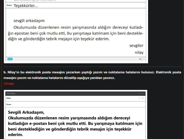 3. Sınıf İlke Yayınları Türkçe Ders Kitabı Sayfa 280 Cevapları