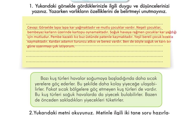 3. Sınıf İlke Yayınları Türkçe Ders Kitabı Sayfa 302 Cevapları