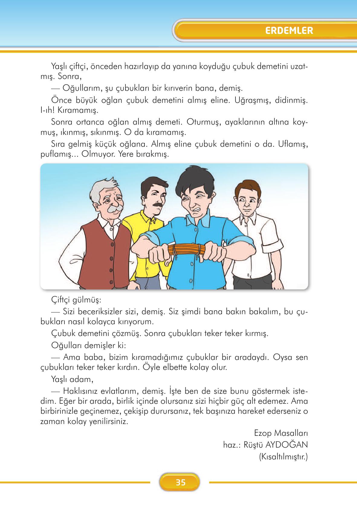 3. Sınıf İlke Yayınları Türkçe Ders Kitabı Sayfa 35 Cevapları