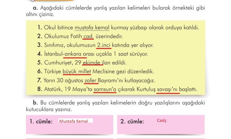 3. Sınıf İlke Yayınları Türkçe Ders Kitabı Sayfa 79 Cevapları