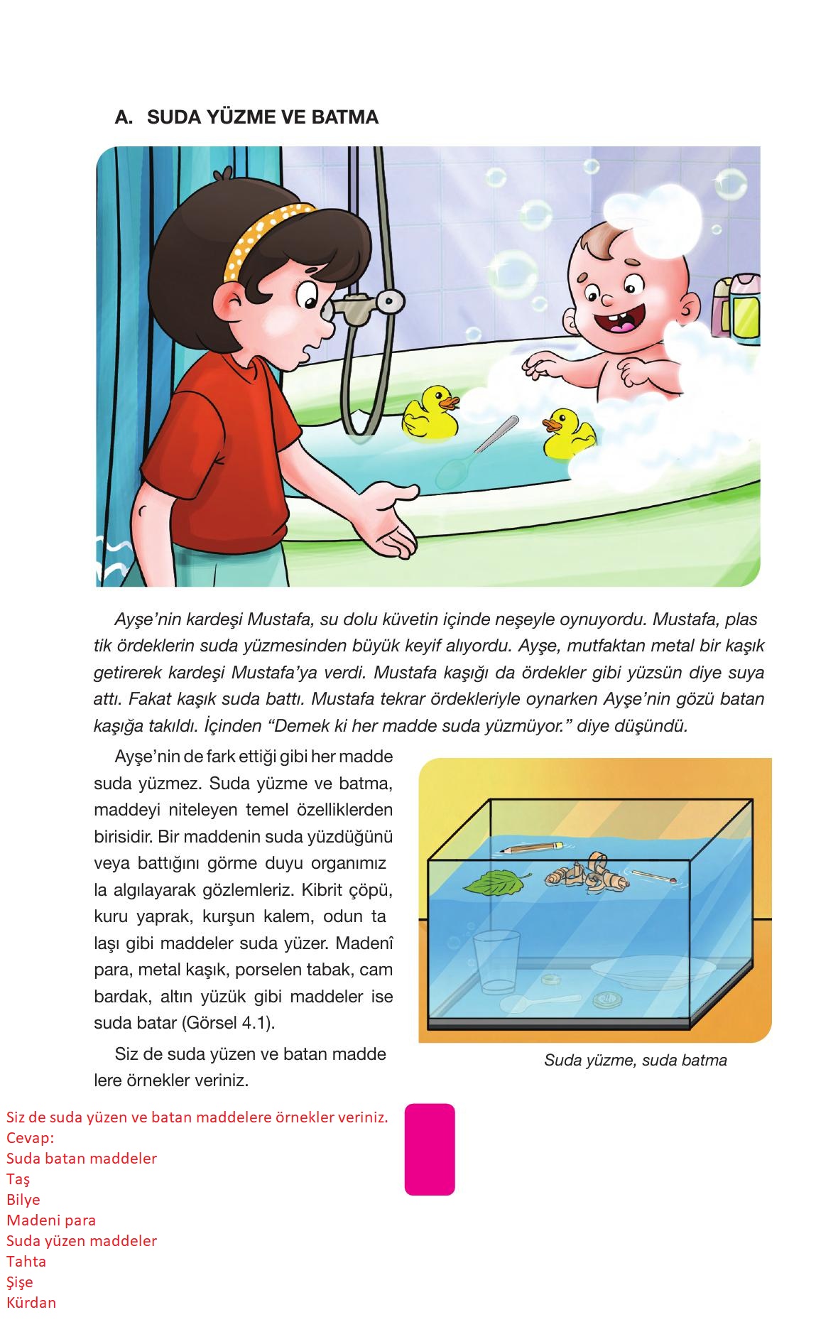 4. Sınıf Pasifik Yayınları Fen Bilimleri Ders Kitabı Sayfa 120 Cevapları