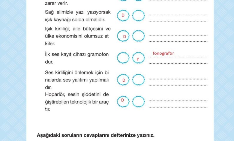 4. Sınıf Pasifik Yayınları Fen Bilimleri Ders Kitabı Sayfa 204 Cevapları