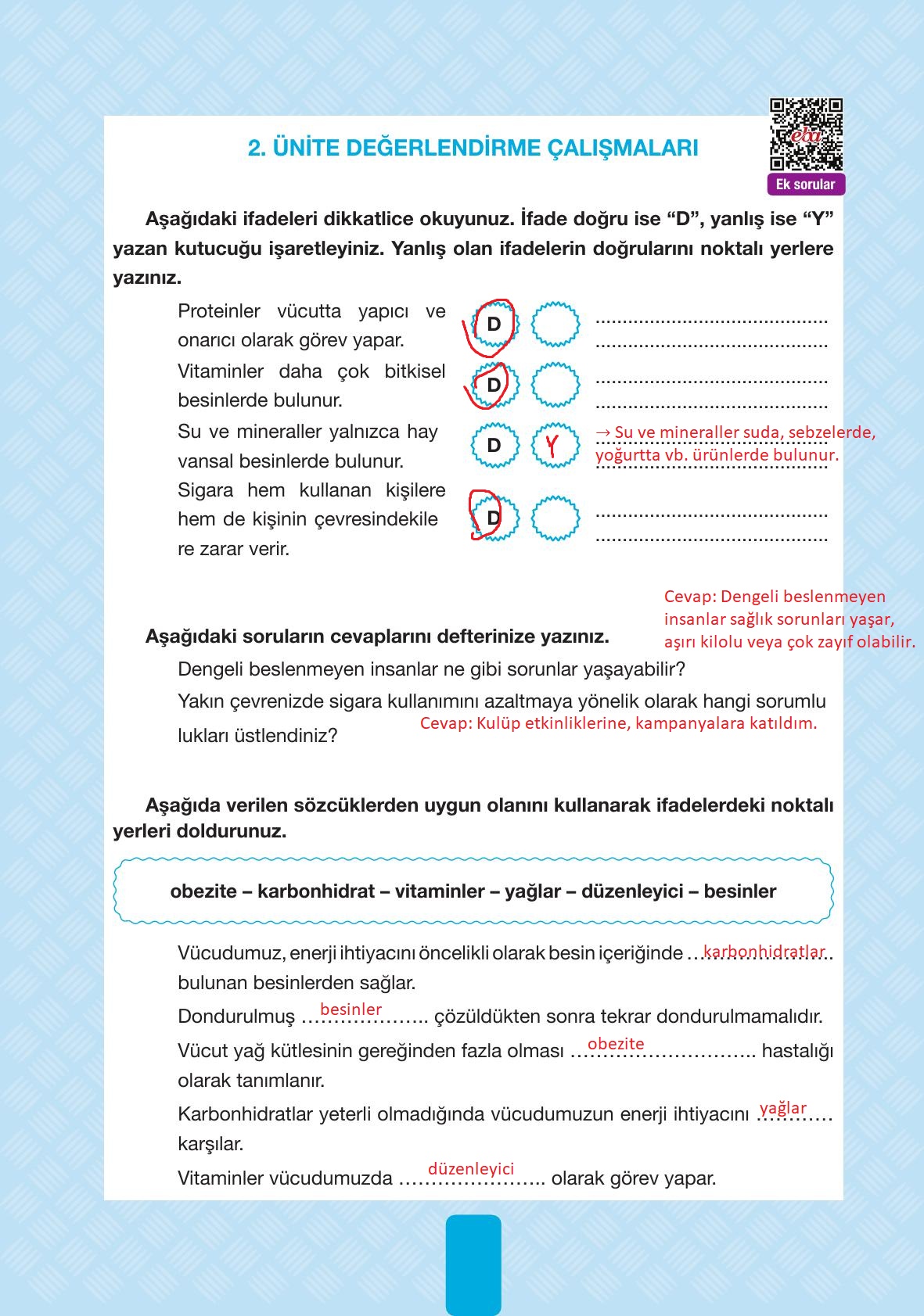 4. Sınıf Pasifik Yayınları Fen Bilimleri Ders Kitabı Sayfa 86 Cevapları