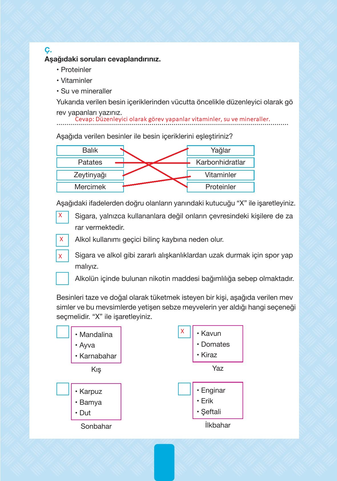 4. Sınıf Pasifik Yayınları Fen Bilimleri Ders Kitabı Sayfa 87 Cevapları