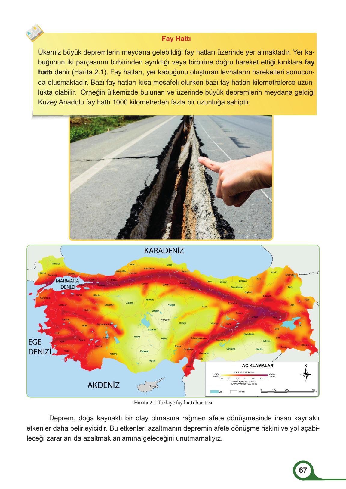 5. Sınıf Meb Yayınları Afet Bilinci Ders Kitabı Sayfa 67 Cevapları