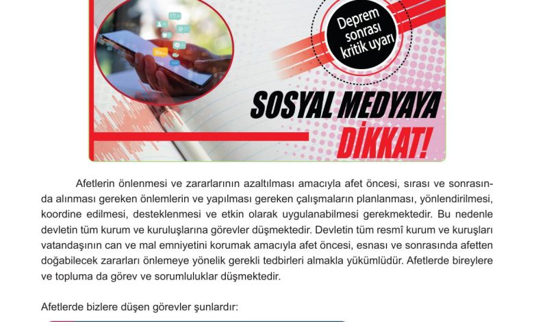 5. Sınıf Meb Yayınları Afet Bilinci Ders Kitabı Sayfa 85 Cevapları