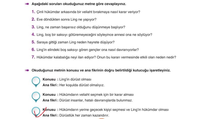 6. Sınıf Yıldırım Yayınları Türkçe Ders Kitabı Sayfa 28 Cevapları