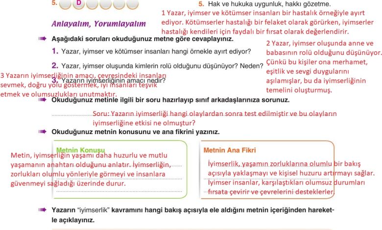 6. Sınıf Yıldırım Yayınları Türkçe Ders Kitabı Sayfa 79 Cevapları