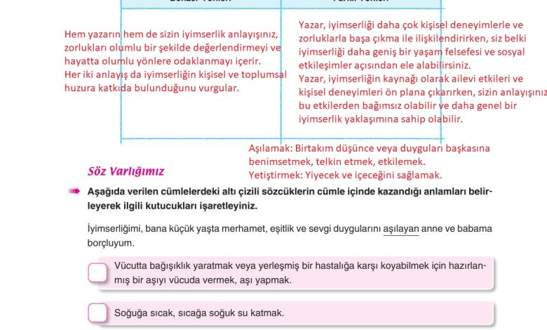 6. Sınıf Yıldırım Yayınları Türkçe Ders Kitabı Sayfa 80 Cevapları