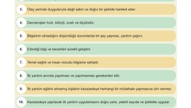 7. Sınıf Meb Yayınları Afet Bilinci Ders Kitabı Sayfa 40 Cevapları