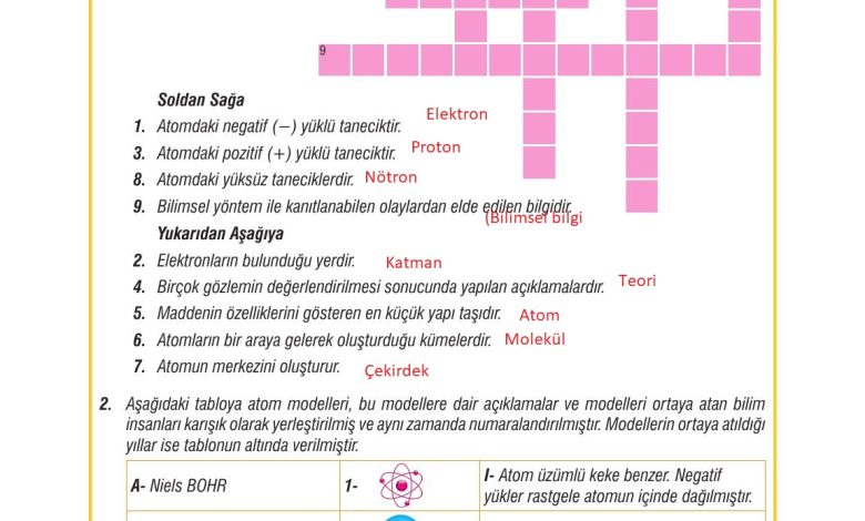 7. Sınıf Meb Yayınları Fen Bilimleri Ders Kitabı Sayfa 107 Cevapları