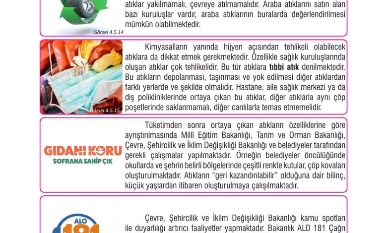 7. Sınıf Meb Yayınları Fen Bilimleri Ders Kitabı Sayfa 135 Cevapları