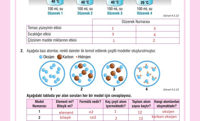 7. Sınıf Meb Yayınları Fen Bilimleri Ders Kitabı Sayfa 140 Cevapları