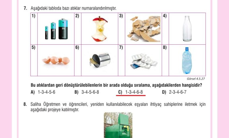 7. Sınıf Meb Yayınları Fen Bilimleri Ders Kitabı Sayfa 143 Cevapları