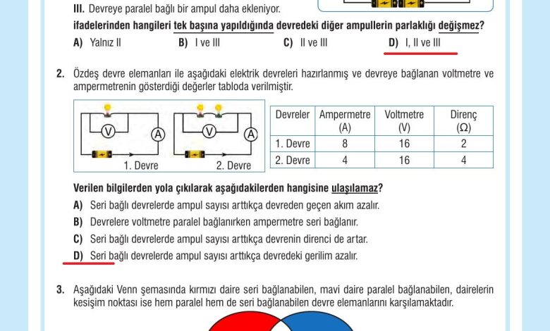 7. Sınıf Meb Yayınları Fen Bilimleri Ders Kitabı Sayfa 219 Cevapları