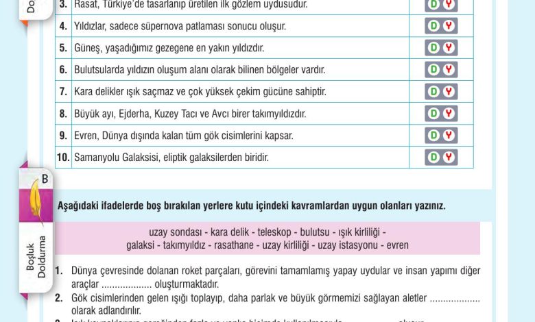 7. Sınıf Meb Yayınları Fen Bilimleri Ders Kitabı Sayfa 41 Cevapları