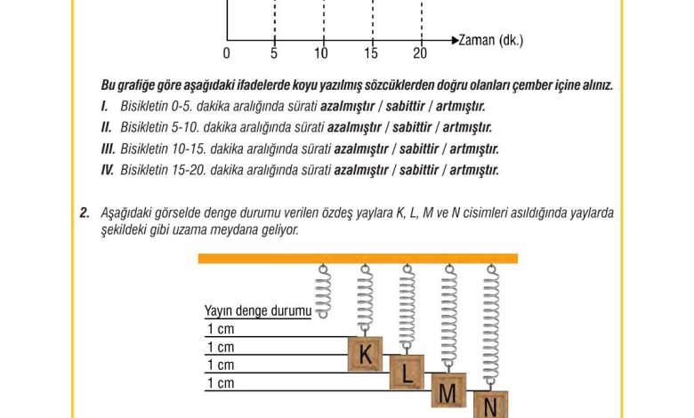 7. Sınıf Meb Yayınları Fen Bilimleri Ders Kitabı Sayfa 85 Cevapları