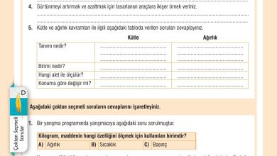 7. Sınıf Meb Yayınları Fen Bilimleri Ders Kitabı Sayfa 96 Cevapları