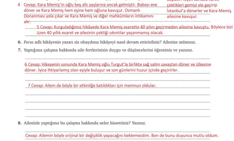 9. Sınıf Meb Yayınları Türkçe Ders Kitabı Sayfa 90 Cevapları