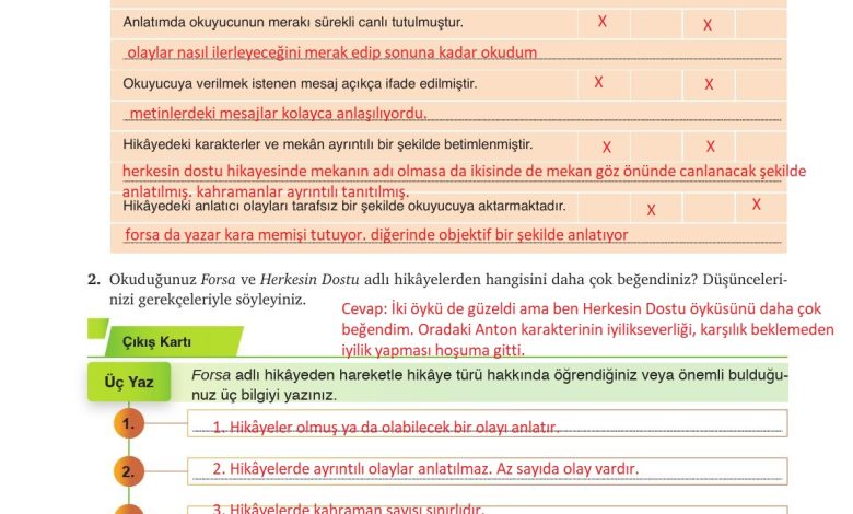 9. Sınıf Meb Yayınları Türkçe Ders Kitabı Sayfa 97 Cevapları